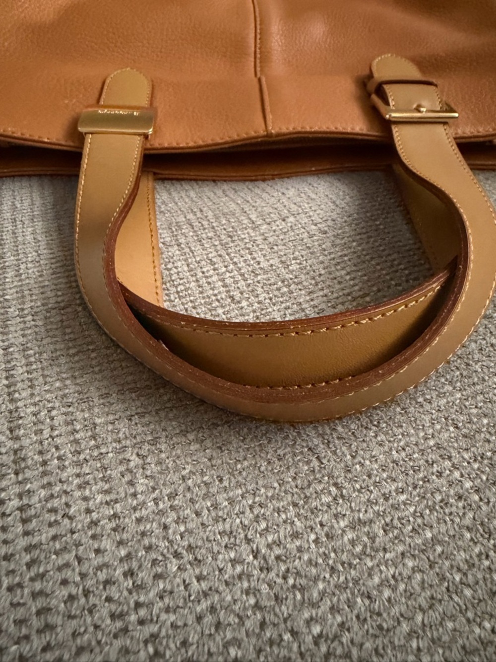 Burberry Tan Leather Tote - Picture 9 of 14